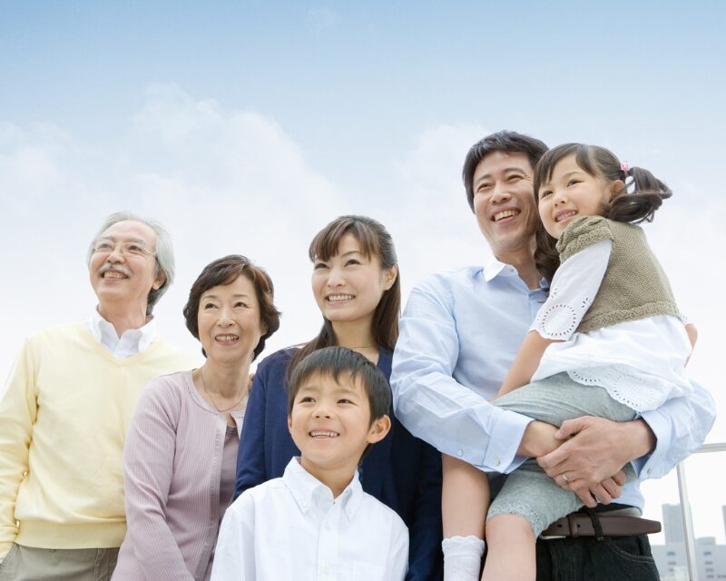 家族の笑顔