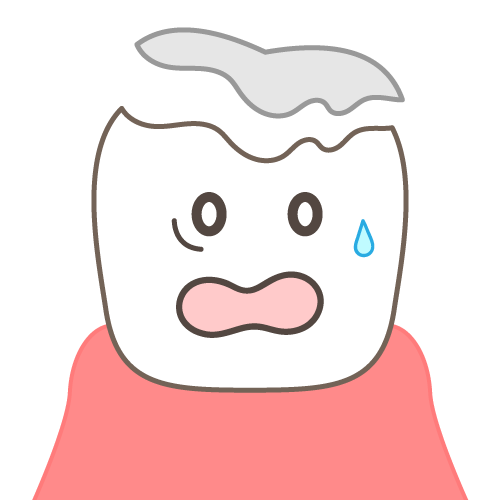 詰め物が取れた